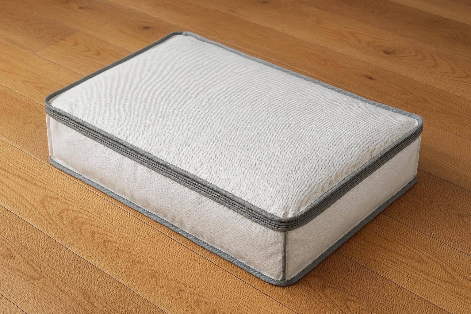 Breathable Fabric Underbed Storage Bag with Zipper for Clothes