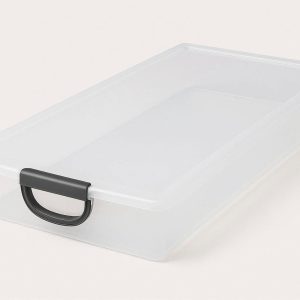 Plastic Underbed Drawer Organizer with Handle for Easy Access
