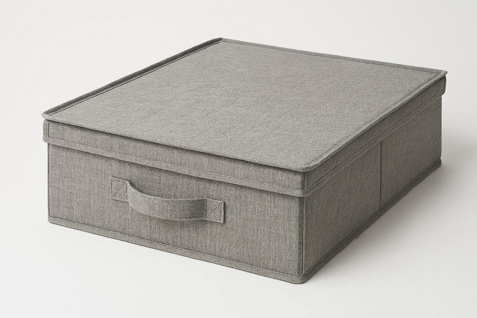 Collapsible Fabric Underbed Storage Box with Lid for Seasonal Items