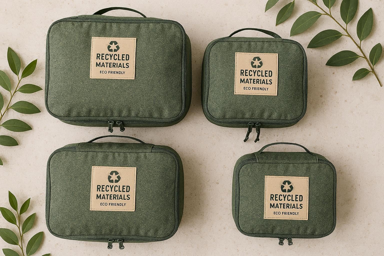 Eco Friendly Packing Cubes Made from Recycled Materials for Travel