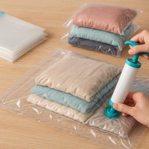 Vacuum Storage Bags with Hand Pump for Seasonal Clothes Compression